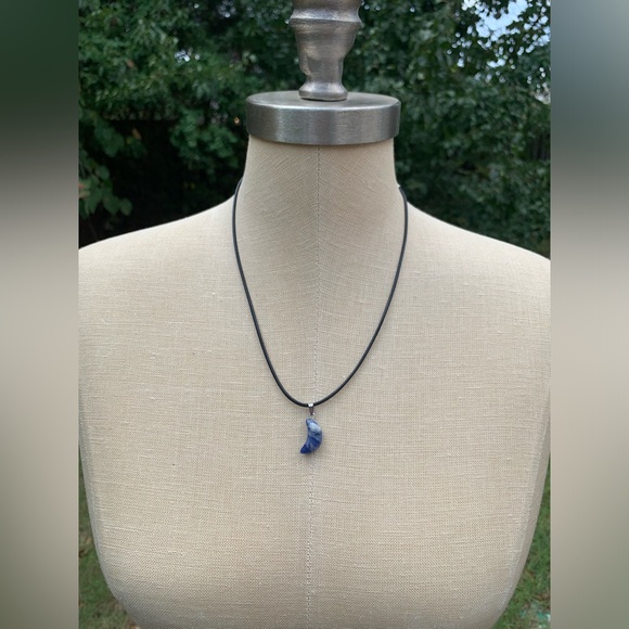 Handmade Genuine Stone Moon Amulet Necklace - Picture 6 of 8